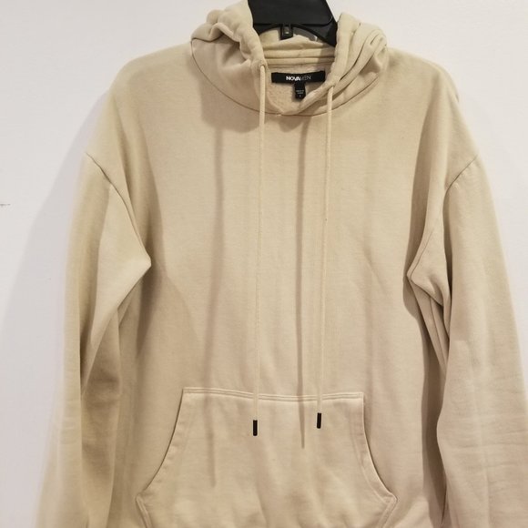 Nova Men Tanish/Cream Hoodie with Front pockets! Gently Worn! - Picture 1 of 4